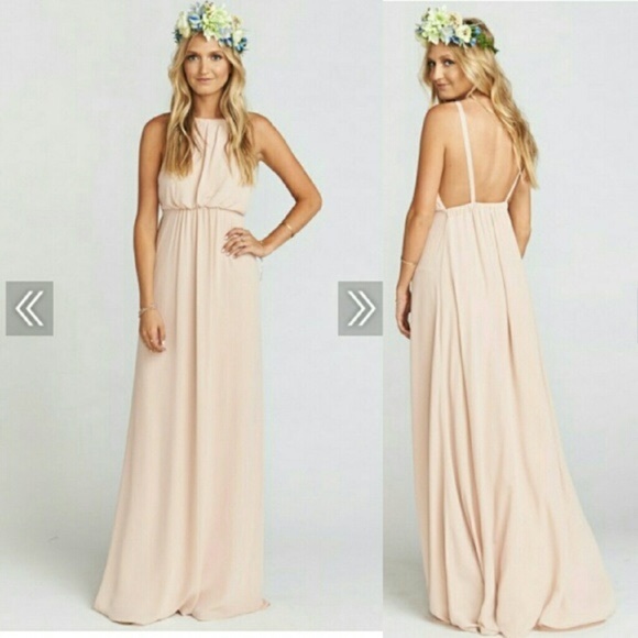 Show Me Your MuMu Dresses & Skirts - Show Me Your Mumu Amanda Maxi, Blush, Pink, Medium